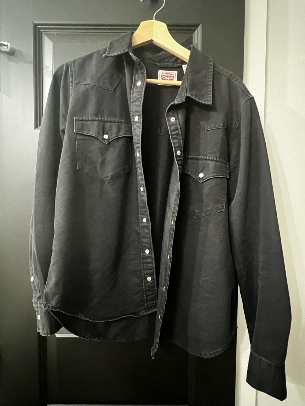 Black Western Denim Shirt